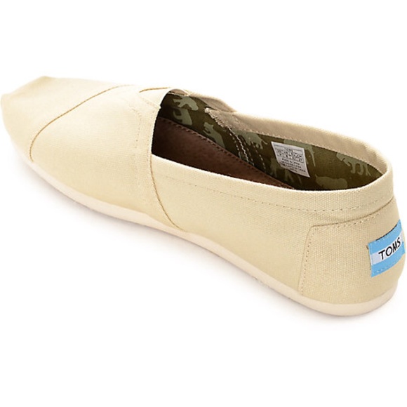 Toms Other - Toms natural fabric classic slip on shoes